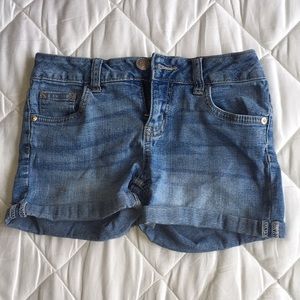Light Wash Jean Shorts